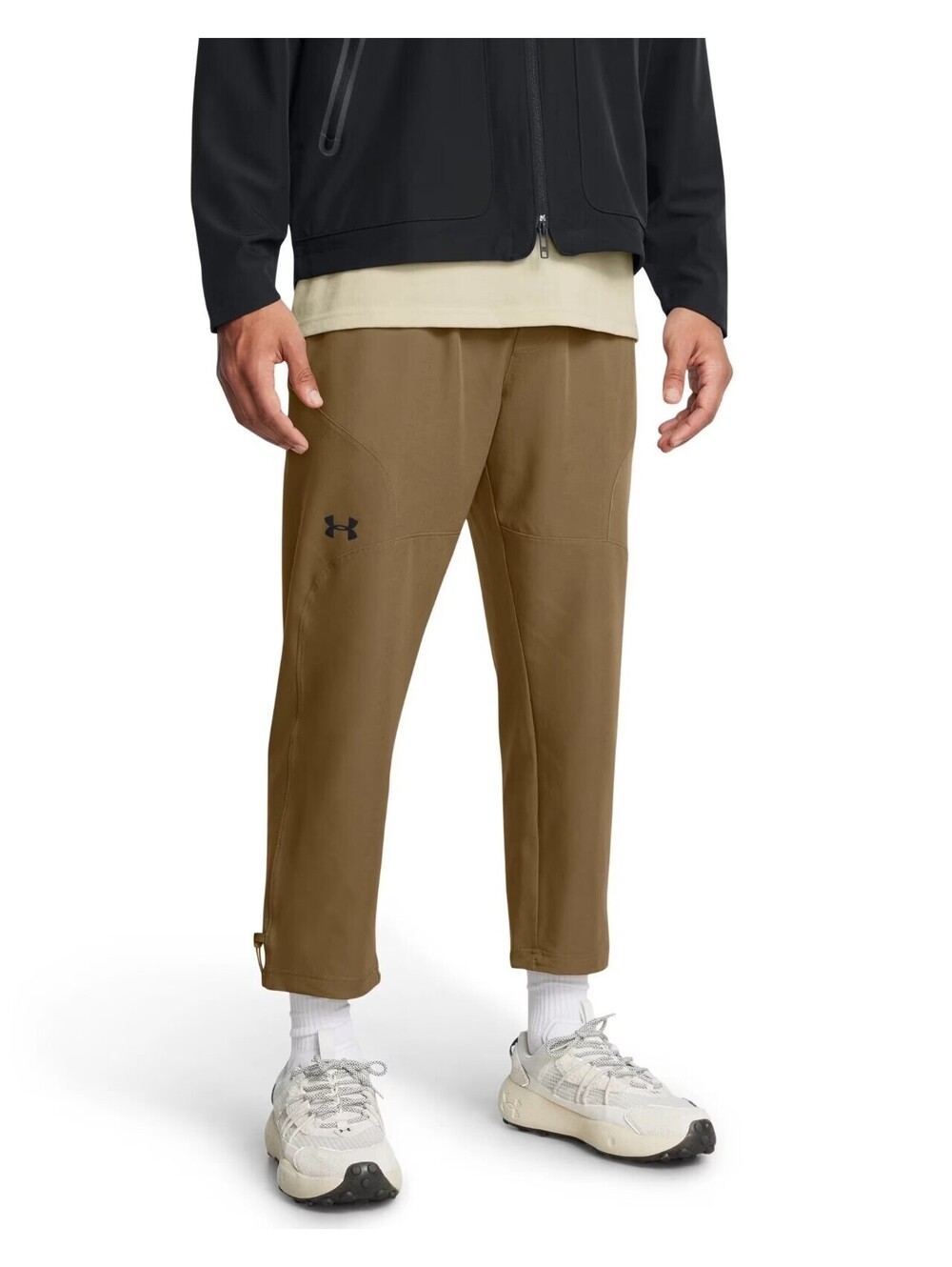 Under Armour Unstoppable Crop Pants Brown Men’s Large Loose Fit Training Pants